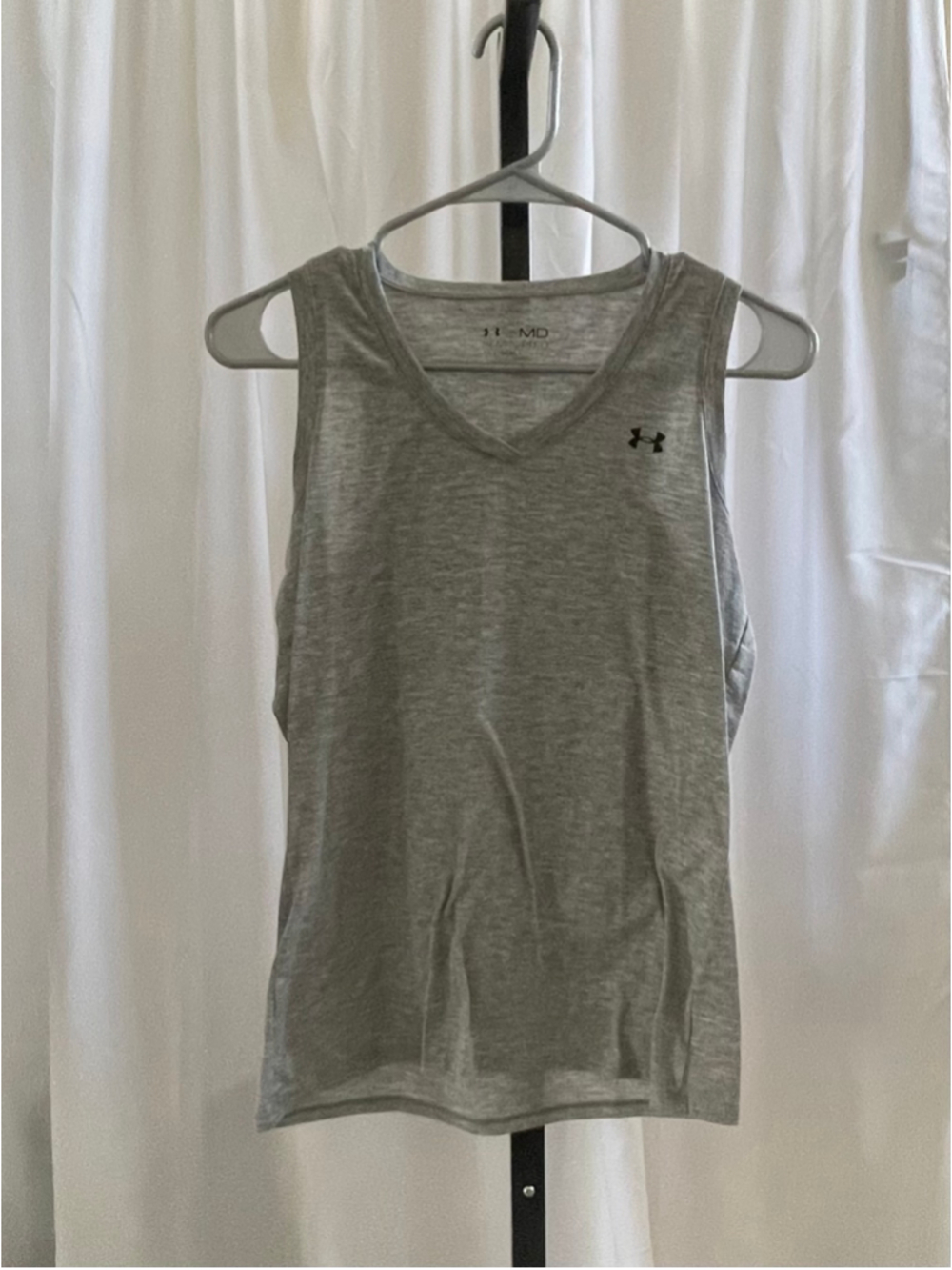 Women's Under Armour HeatGear Tank Top Grey Size M